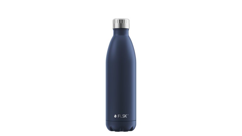 Die Trinkflasche kann per Lasergravur individualisiert werden, z. B. mit dem Firmenlogo (Bild: FLSK).