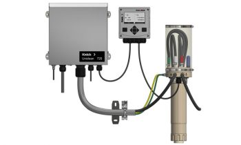 Beispiel für ein Sensorreinigungssystem mit Transmitter sowie Eintaucharmatur mit Sensorspülfunktion (Bild: Knick).