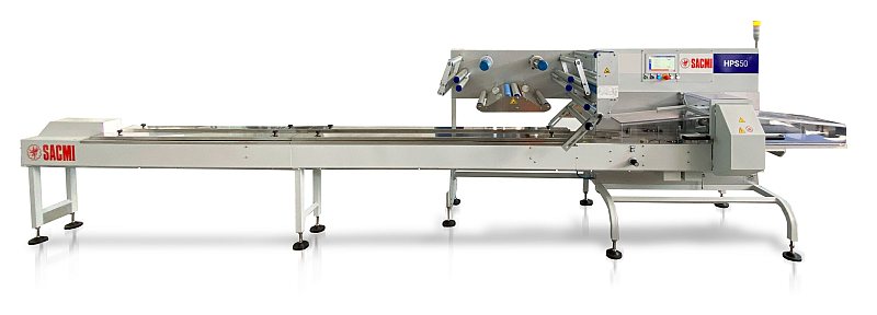 Die horizontale Schlauchbeutelmaschine eignet sich z. B. für die Verpackung hochwertiger Backwaren (Bild: Sacmi Packaging & Chocolate).