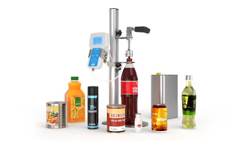 Can-Piercer und Gasanalysator bilden ein perfektes Team bei der Qualitätskontrolle von Getränken (Bild: Witt).