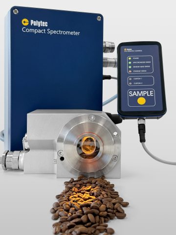 Mit dem Nahinfrarot-Spektrometer lässt sich der Gehalt von Fetten, Ölen, Proteinen oder Ballaststoffen einfach bestimmen (Bild: Polytec).