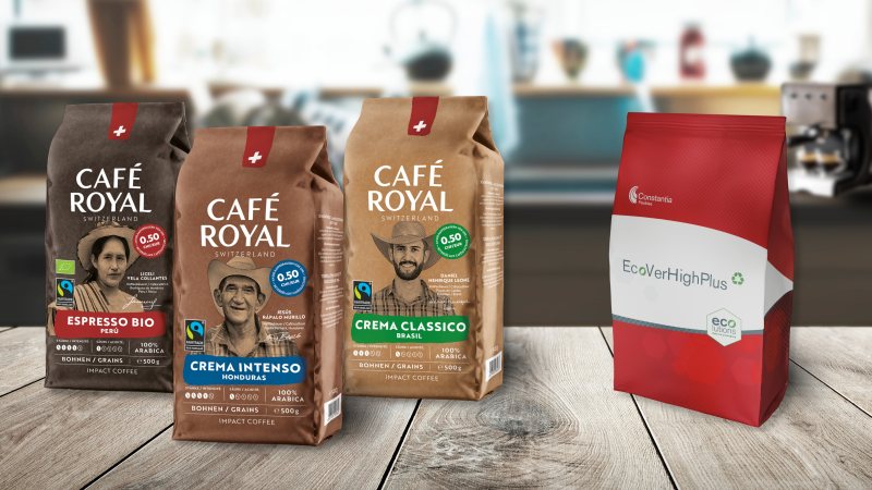 Die recyclingfähige Kaffeeverpackung verfügt über besonders hohe Barriereeigenschaften (Bild: Constantia).