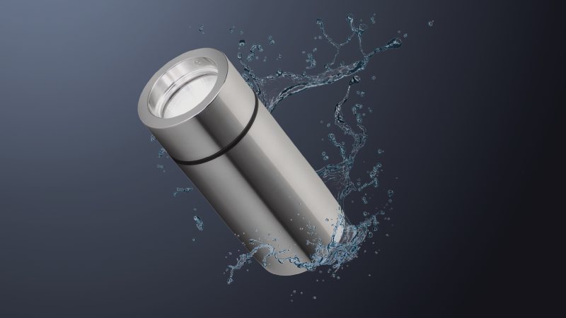 Das Hygienedesign der Schauglasleuchte ermöglicht die einfache Reinigung (Bild: Max Müller).