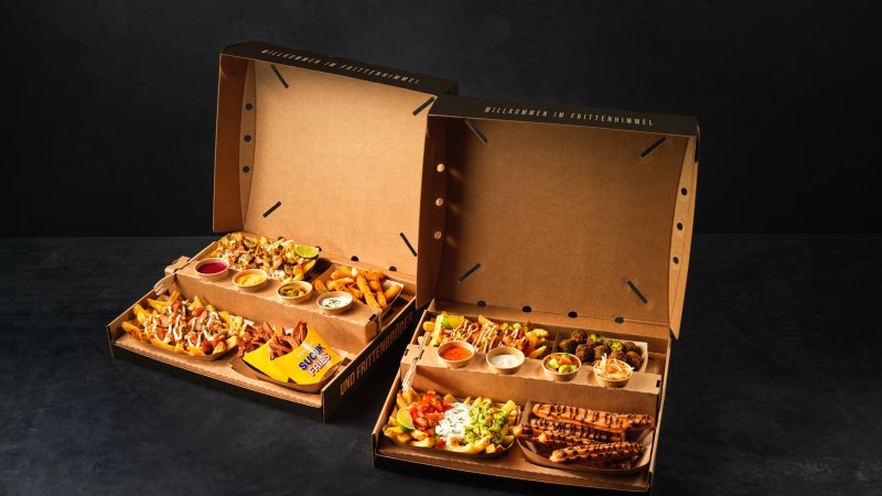 Die neue Verpackung von Smurfit Westrock gestaltet den Lieferalltag effizienter und sichert die Qualität der Poutines (Bild: Frittenwerk).