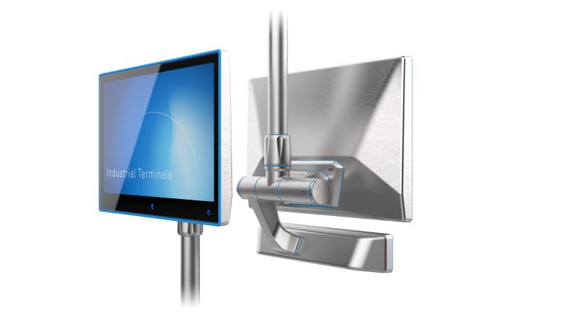 Der neue Panel-PC in Edelstahl wurde für die Anforderungen hygienesensibler Produktionsbereiche entwickelt (Bild: ads-tec).