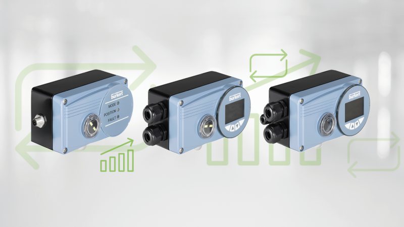 Die elektropneumatischen Stellungs- und Prozessregler machen dank IO-Link Anlagen fit für Industrie 4.0 (Bild: Bürkert).
