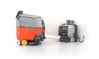 Die autonome Scheuersaugmaschine verbessert die Produktivität in der professionellen Reinigung (Bild: Hako).