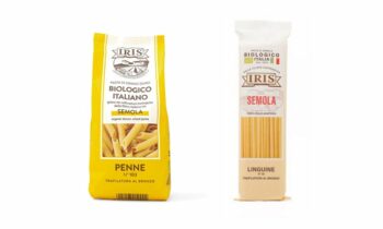 Koehler Paper und Pasta-Hersteller Astrabio bringen Pasta in flexiblem, heißsiegelfähigem Verpackungspapier in den Supermarkt (Bild: Iris Bio).