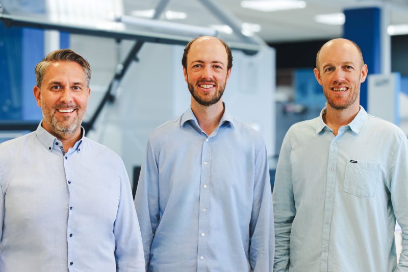 V.l.: Timo Kollmann, Jonas Beck und Simon Beck (Bild: Hugo Beck).