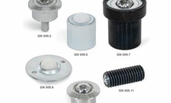 Die neuen Kugelrollen erweitern das Anwendungsspektrum für langlebige Fördertechnik (Bild: Ganter).