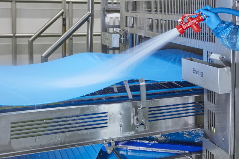 TPU-Band mit formschlüssigem Antrieb »Positive Drive« an einer Anlage zur Kohlstrunkentkernung (Bild: Forbo Siegling).