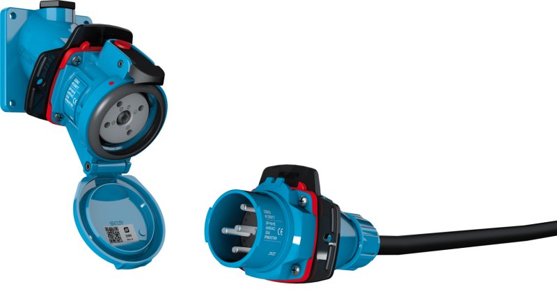 Die Steckerserie wurde für den Einsatz in feuchten und hygienisch sensiblen Bereichen entwickelt (Bild: Marechal).