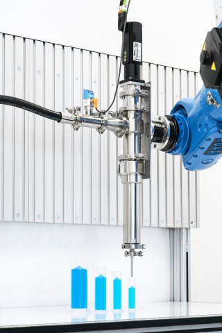 Die Dosier- und Abfüllpumpe ist kompakt und universell einsetzbar (Bild: Viscotec).