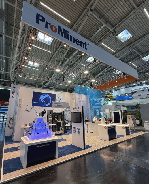 Messestand auf der Drinktec (Bild: ProMinent).