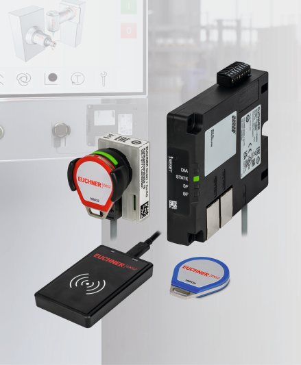 Mit »EKS2« können Anwender den Zugang zu Maschinen und deren Funktionen einfach, individuell und manipulationssicher verwalten (Bild: Euchner).