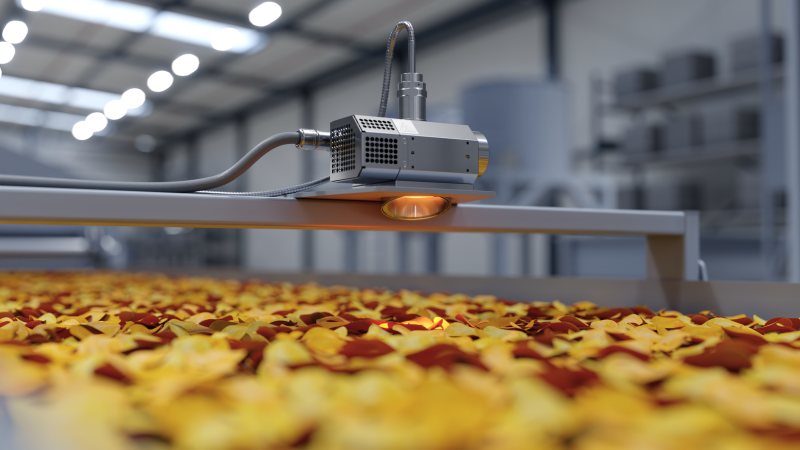 Das NIR-Spektrometer misst den Fettgehalt in einer End-of-Line Kontrolle (Bild: Polytec).