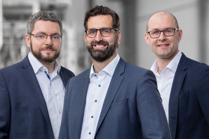 V. l.: Jürgen Schütze, Florian Klein, Jens Schumann (Bild: Ruland).