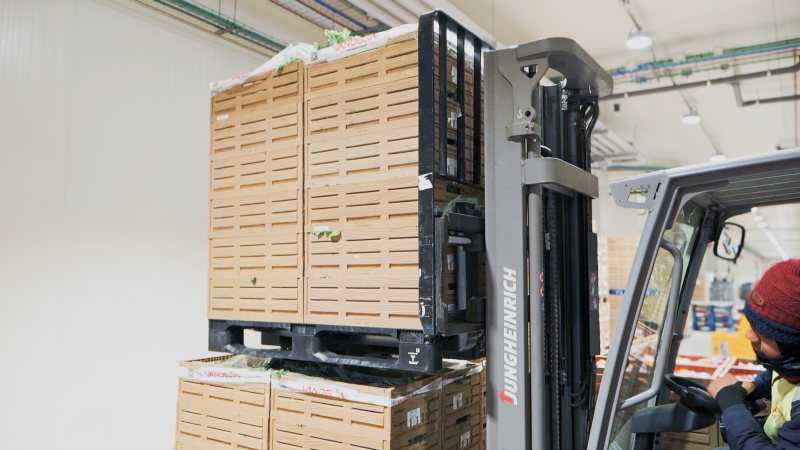 Die Mehrwegpalette steigert die Effizienz in der Lieferkette von FMCG (Bild: Cabka).