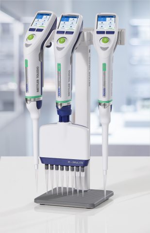 Neue elektronische Ein- und Mehrkanalpipette (Bild: Mettler Toledo).