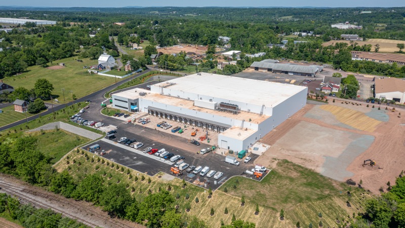 Das neue Tiefkühllogistikzentrum von Derstine’s wird über eine zentrale SAP-EWM-Lösung gesteuert (Bild: Knapp).