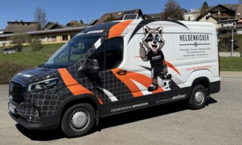 Beispiel für eine umgesetzte Fahrzeugvollverklebung (Bild: Wissinger).