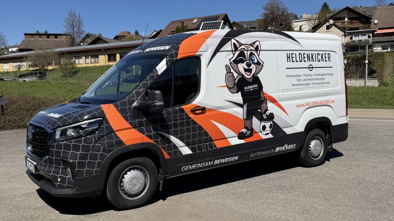 Beispiel für eine umgesetzte Fahrzeugvollverklebung (Bild: Wissinger).
