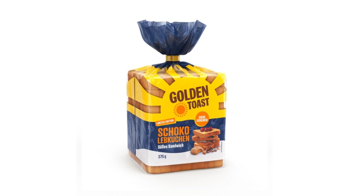 Süßes Sandwich mit Schoko-Lebkuchen-Geschmack (Bild: Golden Toast).