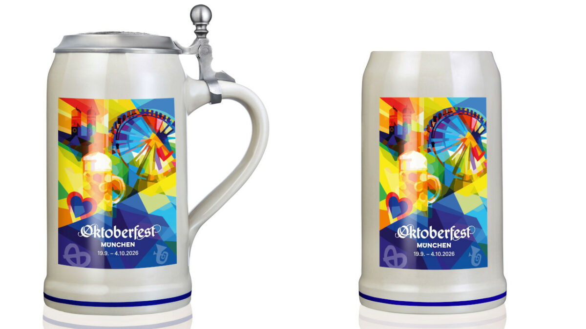 Erhältlich ist der Jahreskrug in den Festzelten, an bekannten Verkaufsstellen sowie im offiziellen Online-Shop des Herstellers und auf shop.oktoberfest.de (Bilder: Rastal).