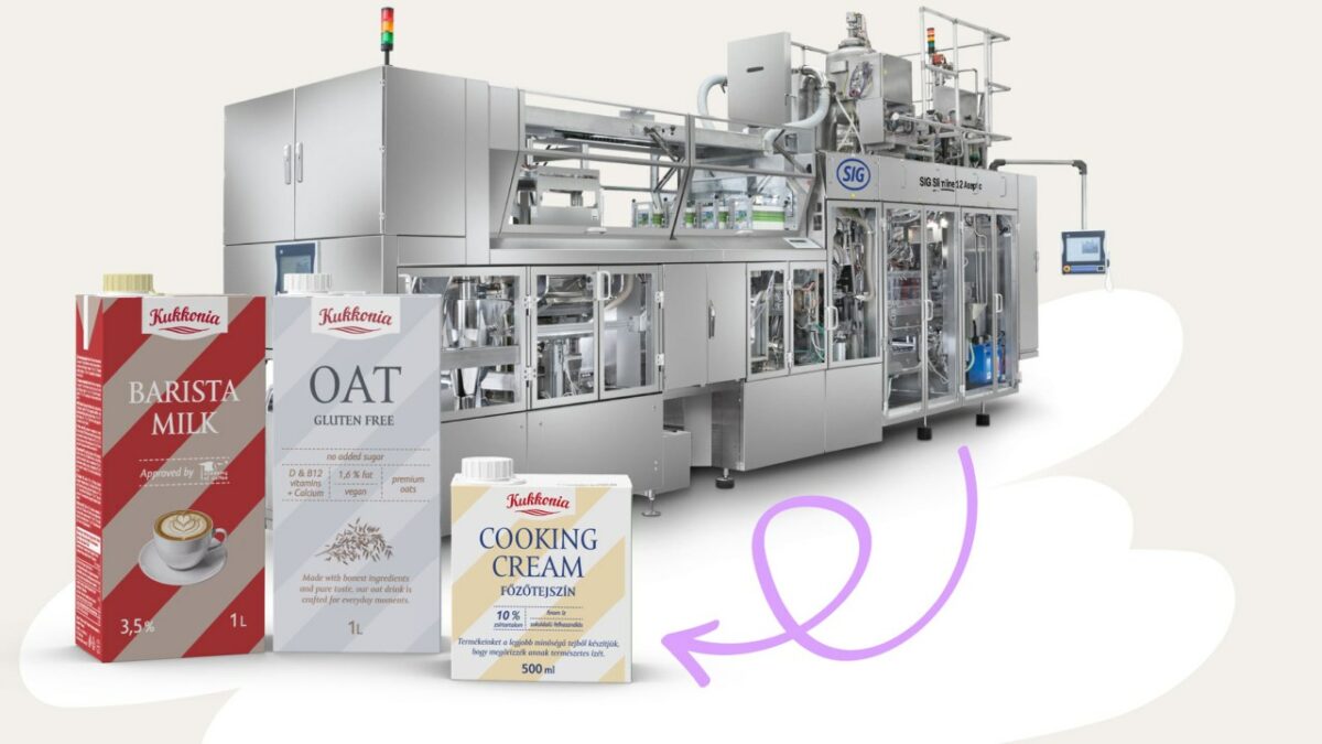 Der slowakische Milchproduzent nimmt eine weitere Füllmaschine in Betrieb (Bild: SIG).