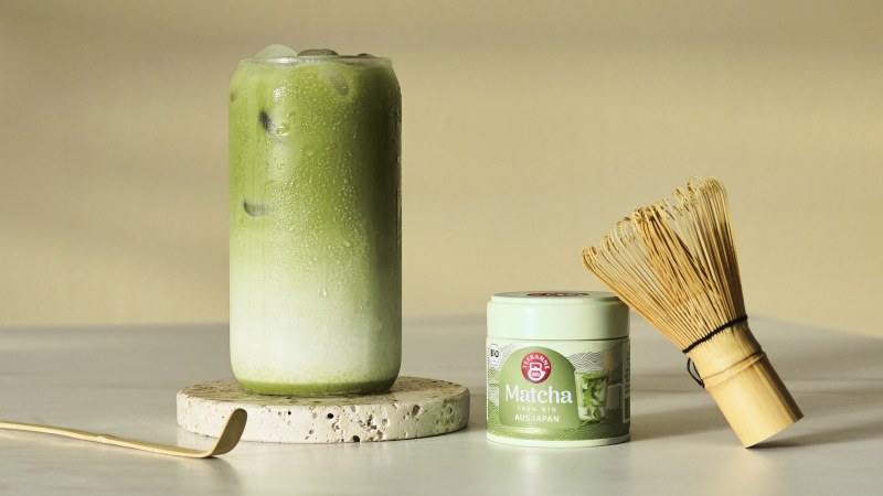 »Teekanne Matcha« wird ab September 2026 in der 30-g-Packung angeboten (Bild: Teekanne).