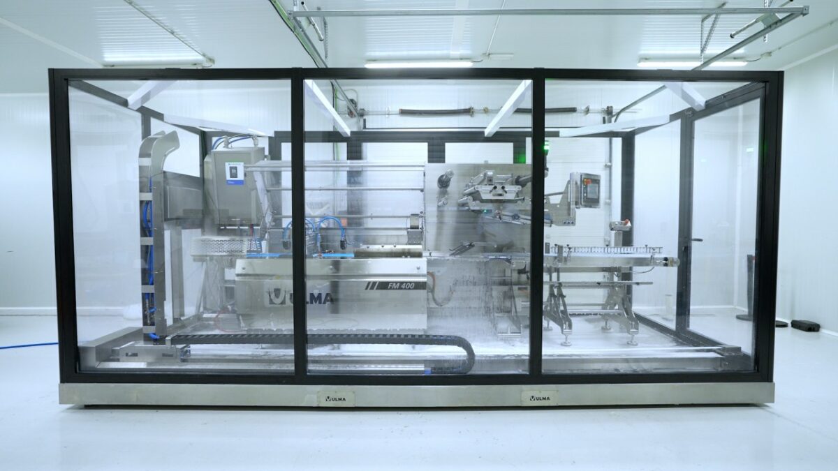 Horizontale Schlauchbeutelmaschine in hygienischer Washdown-Ausführung (Bild: Ulma).