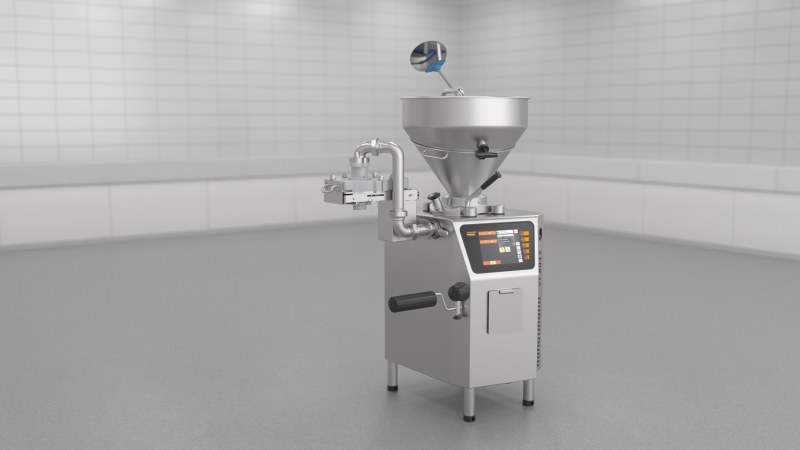 Formsystem »FS 501« mit Vakuumfüller für Formprodukte (Bild: Handtmann).