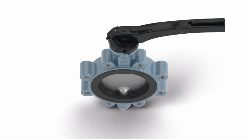 Der Sensorrasthebel kombiniert mechanische Rastfunktion und induktive Endlagenrückmeldung in einer kompakten Einheit (Bild: Ebro).