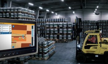 Live-Betrieb des WES im Lager von Pilsner Urquell (Bild: identpro).